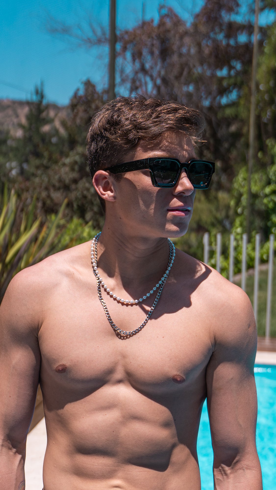 Pearls & Silver Chain