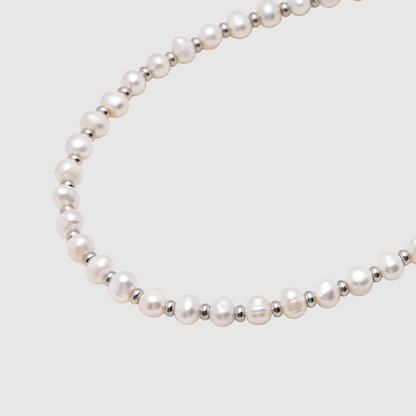 Pearls & Silver Chain