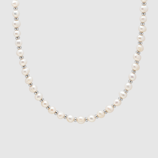 Pearls & Silver Chain