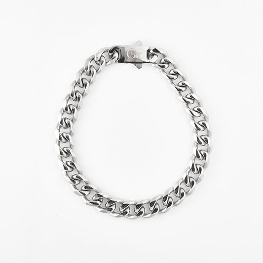 Silver Cuban Link 9mm