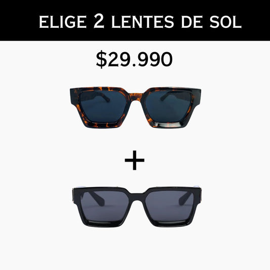 Elige 2 lentes de sol por $29.990