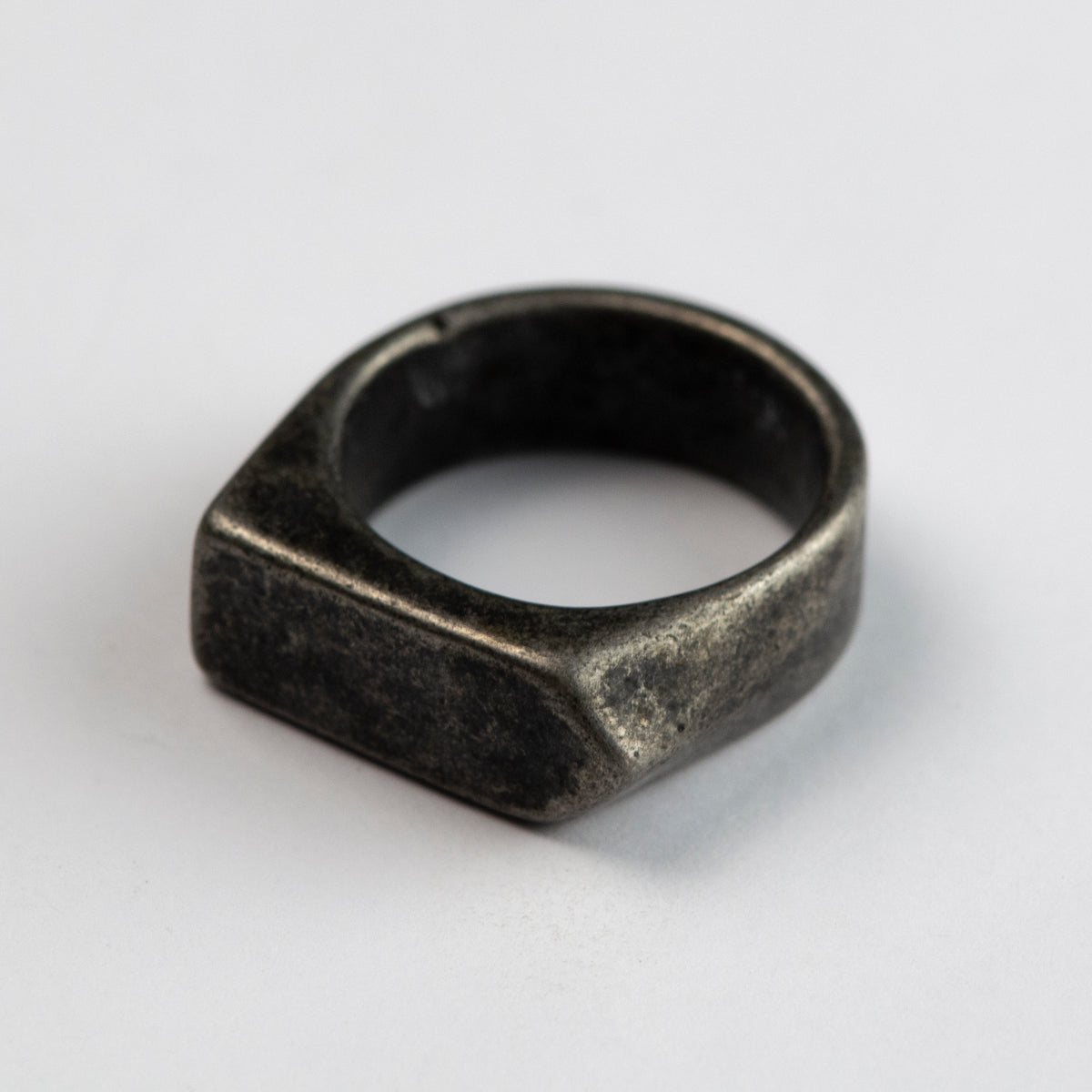 Asimetric Black Oxidized Ring - 10