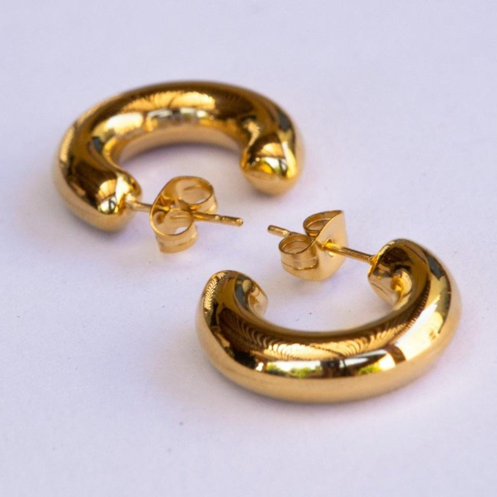 Circle Gold Earrings