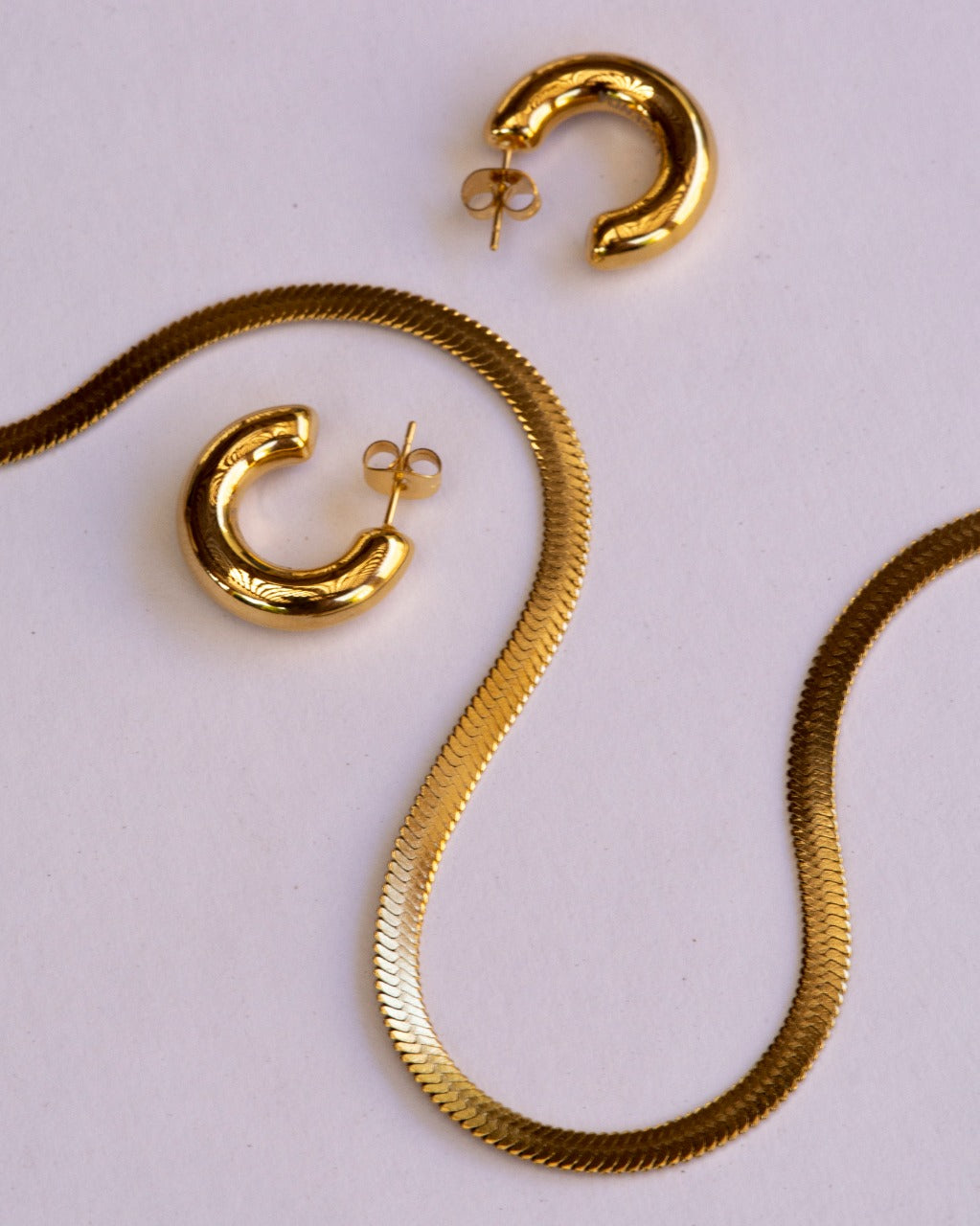 Circle Gold Earrings